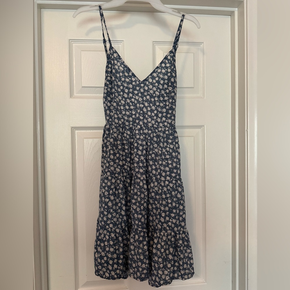 SHEIN Navy Floral Mini Dress